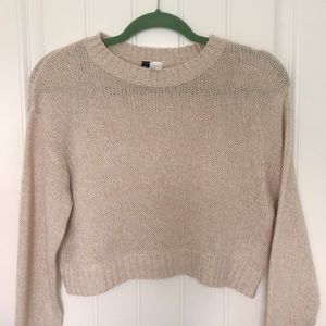 Cropped Knit Sweater